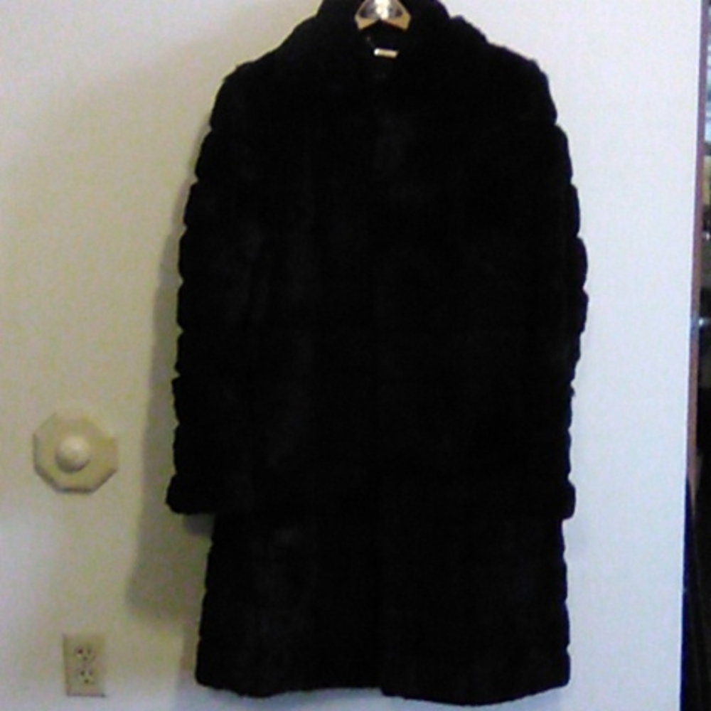 Women's rabbit fur coat